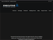 Tablet Screenshot of executivedj.ca